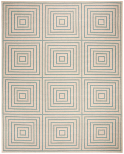 Safavieh Beach House Bhs123L Cream/Aqua Area Rug