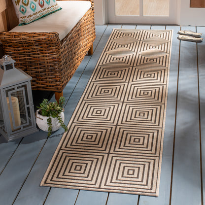 Safavieh Beach House Bhs123U Creme/Brown Area Rug