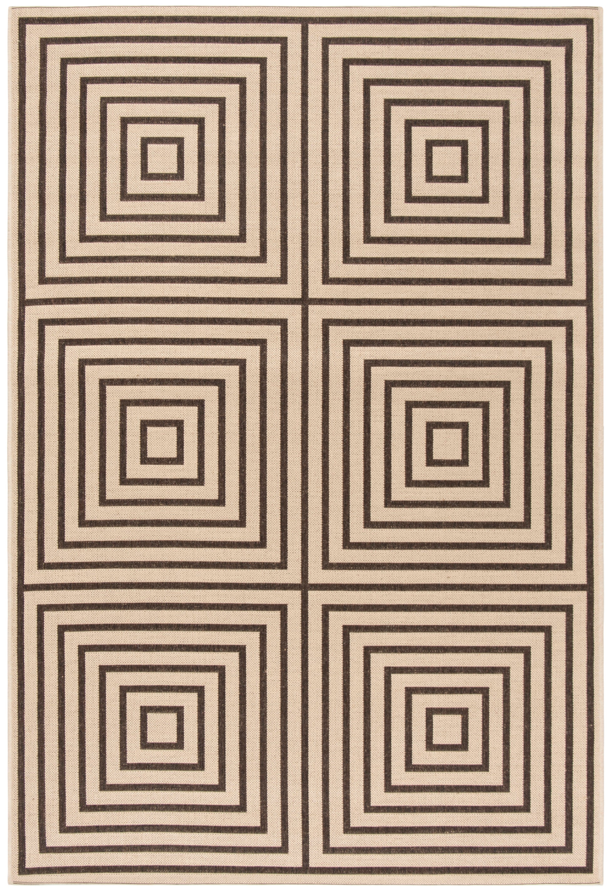 Safavieh Beach House Bhs123U Creme/Brown Area Rug