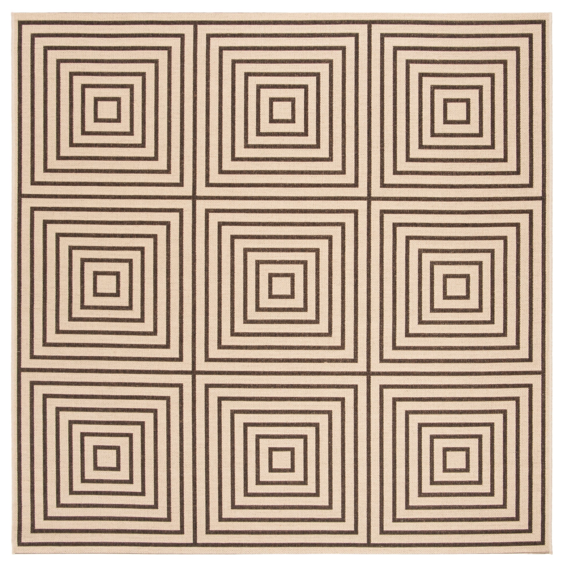 Safavieh Beach House Bhs123U Creme/Brown Area Rug