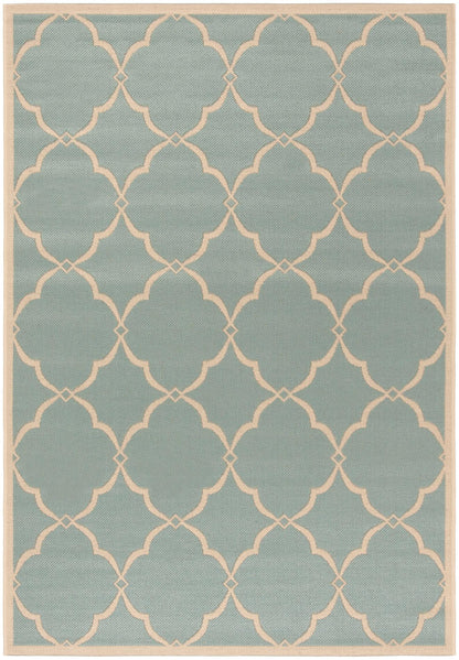 Safavieh Beach House Bhs125K Aqua/Cream Area Rug