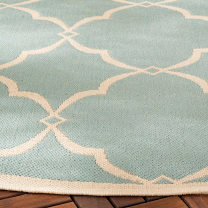 Safavieh Beach House Bhs125K Aqua/Cream Area Rug