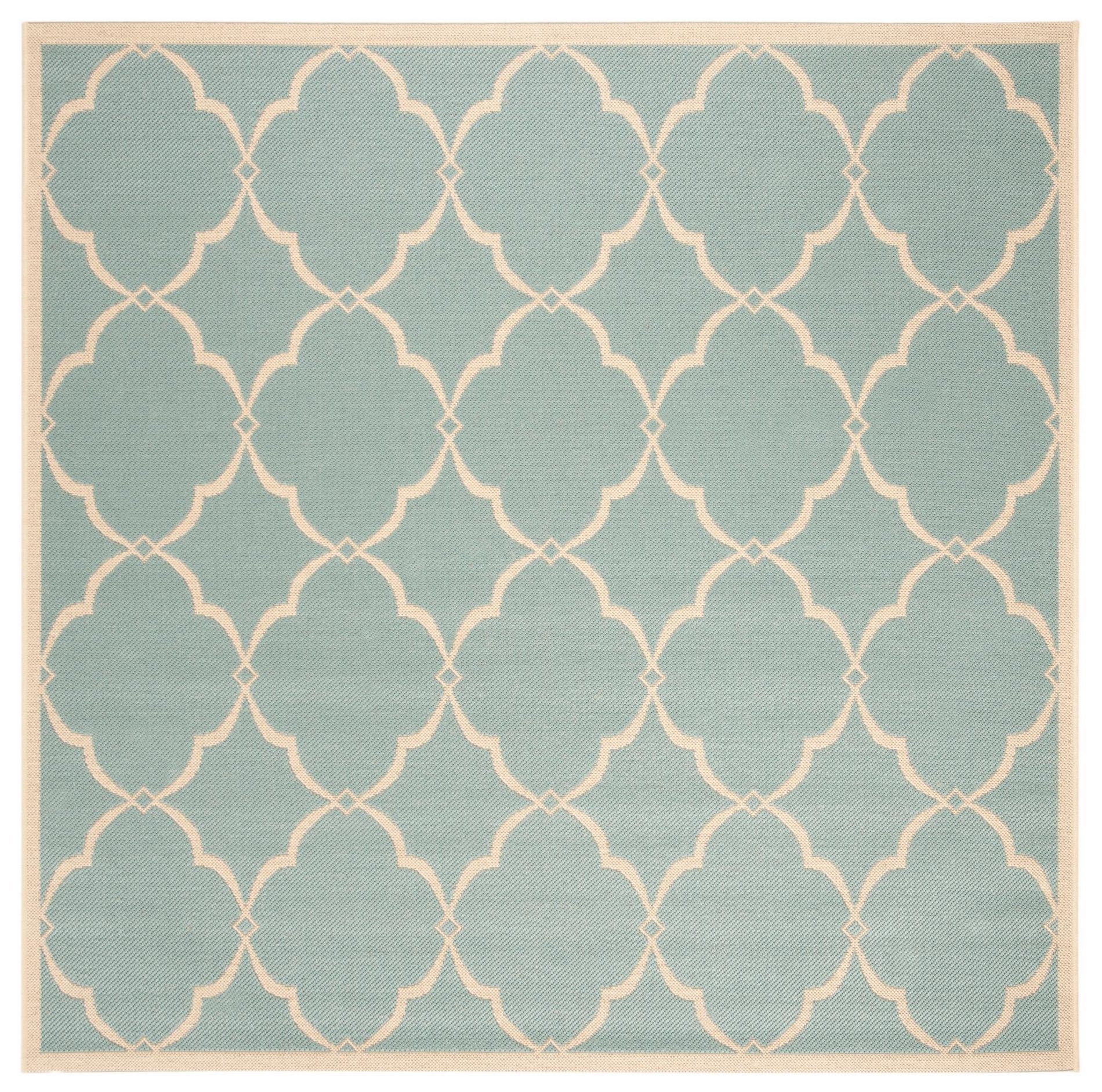 Safavieh Beach House Bhs125K Aqua/Cream Area Rug