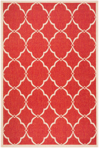 Safavieh Beach House Bhs125Q Red/Creme Area Rug