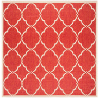 Safavieh Beach House Bhs125Q Red/Creme Area Rug