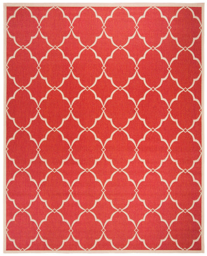 Safavieh Beach House Bhs125Q Red/Creme Area Rug