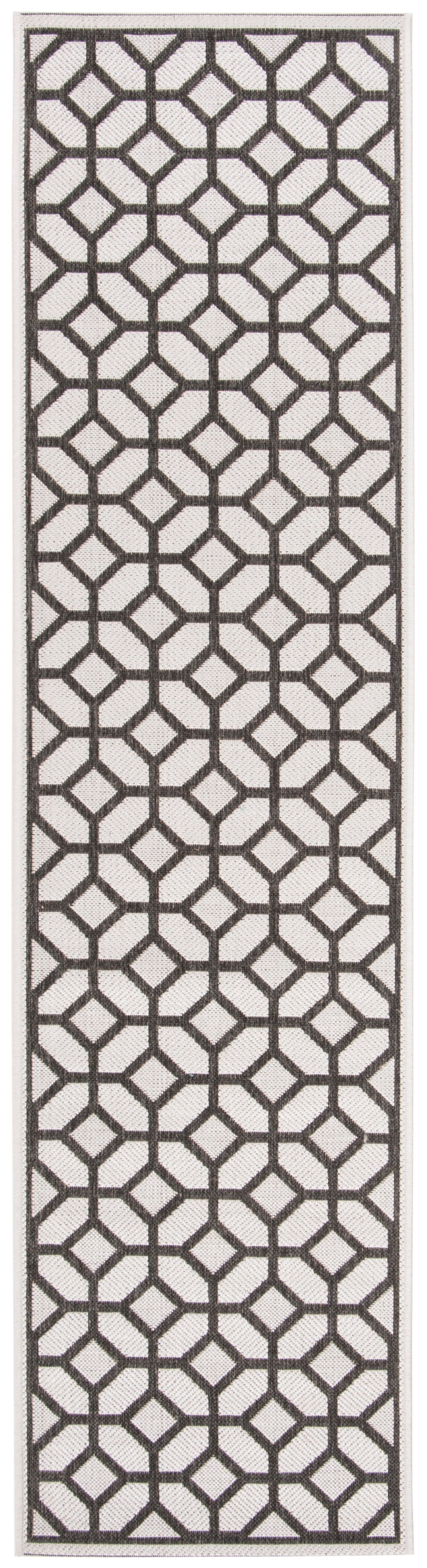 Safavieh Beach House Bhs127A Light Grey/Charcoal Area Rug