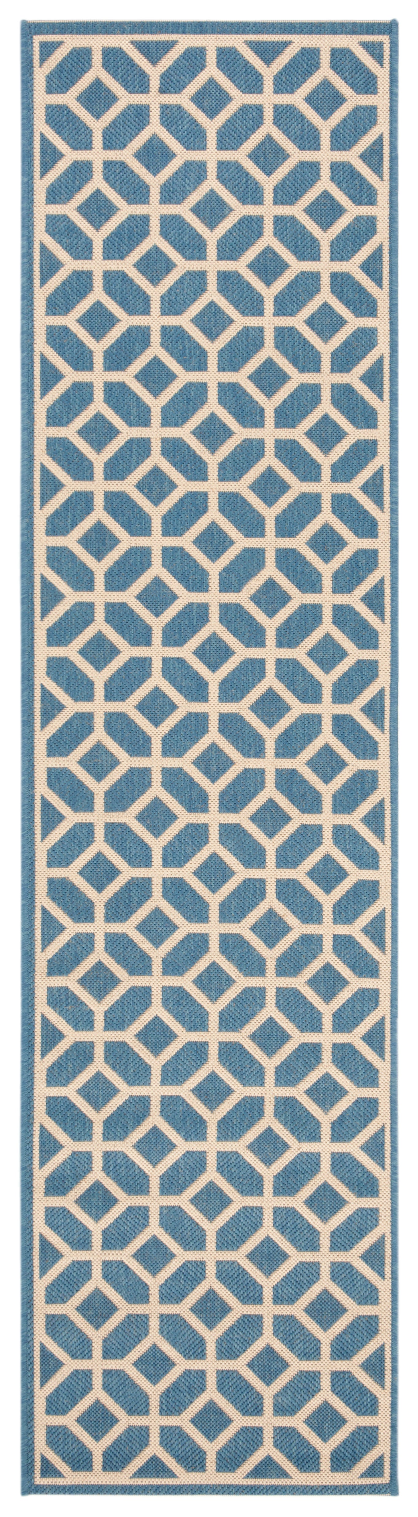 Safavieh Beach House Bhs127M Blue/Creme Area Rug