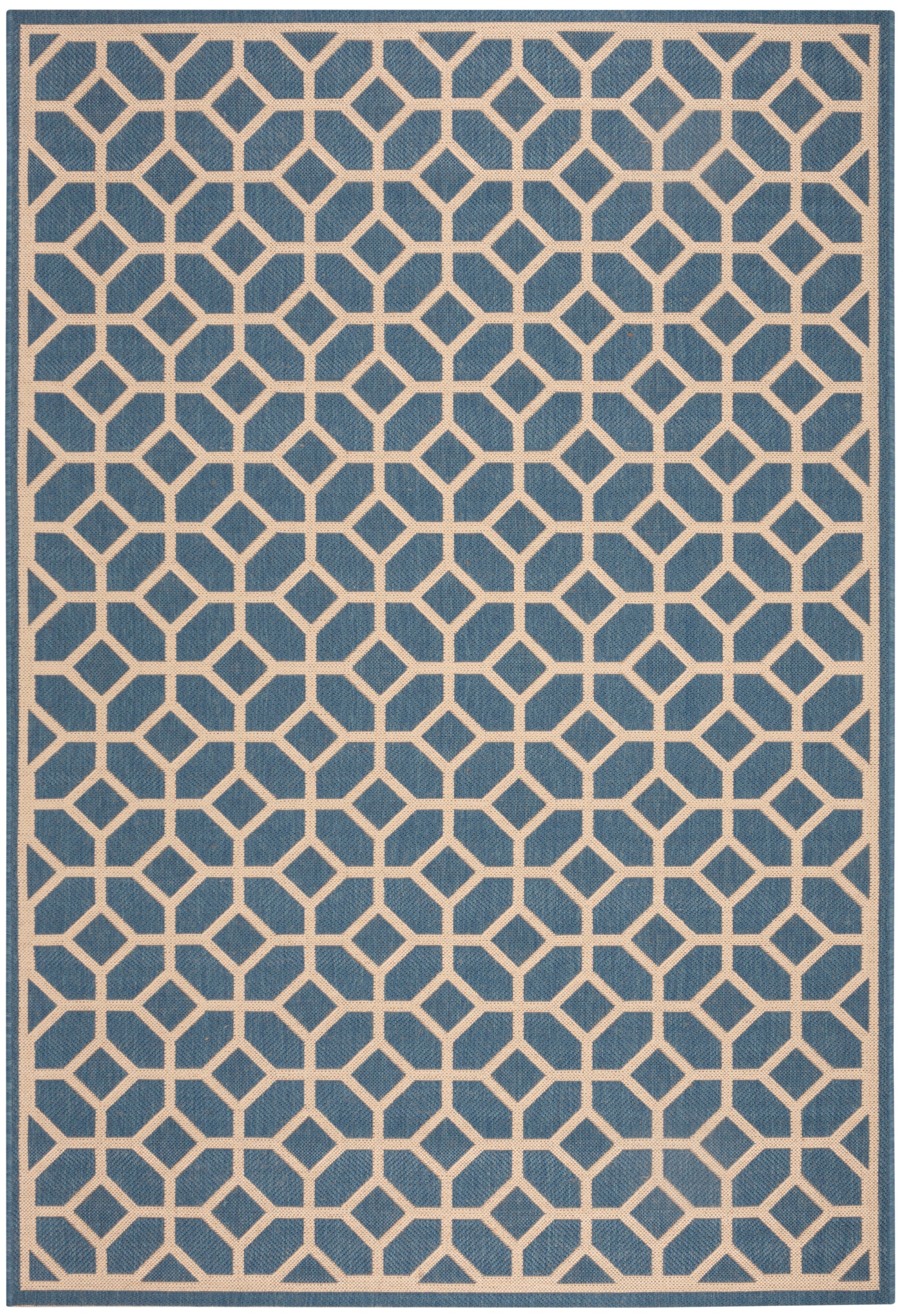 Safavieh Beach House Bhs127M Blue/Creme Area Rug