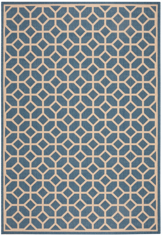 Safavieh Beach House Bhs127M Blue/Creme Area Rug