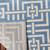 Safavieh Beach House Bhs128M Blue/Creme Area Rug