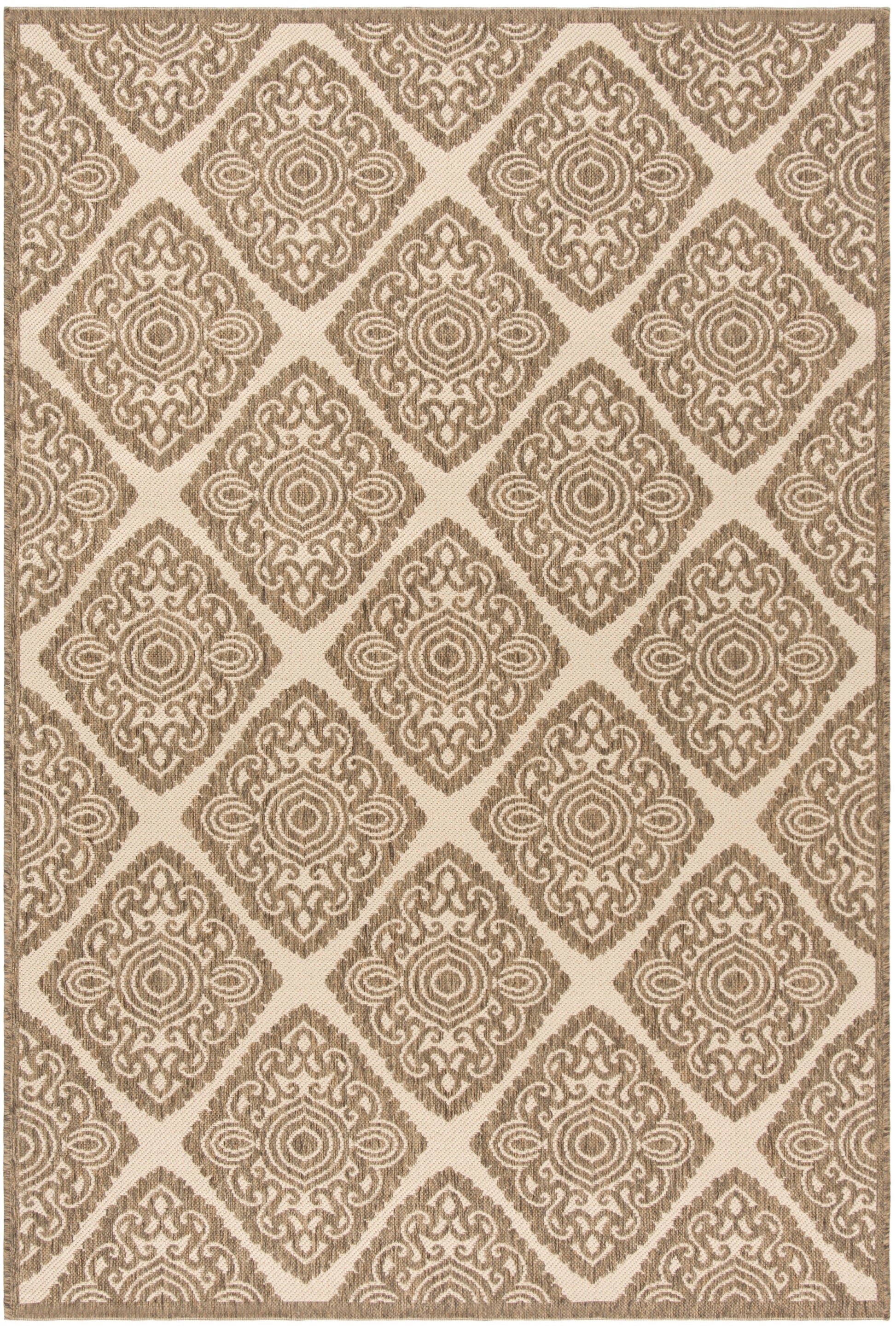 Safavieh Beach House Bhs132C Cream/Beige Area Rug