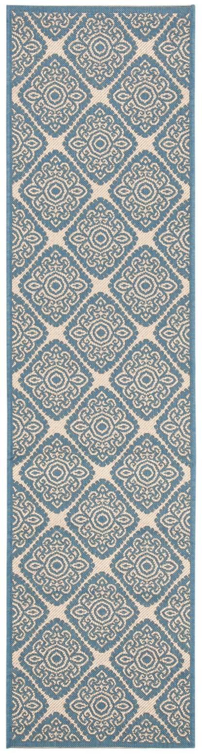 Safavieh Beach House Bhs132N Cream/Blue Area Rug