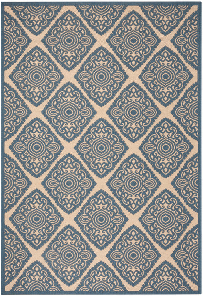 Safavieh Beach House Bhs132N Cream/Blue Area Rug