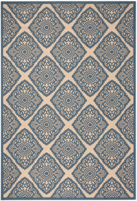 Safavieh Beach House Bhs132N Cream/Blue Area Rug