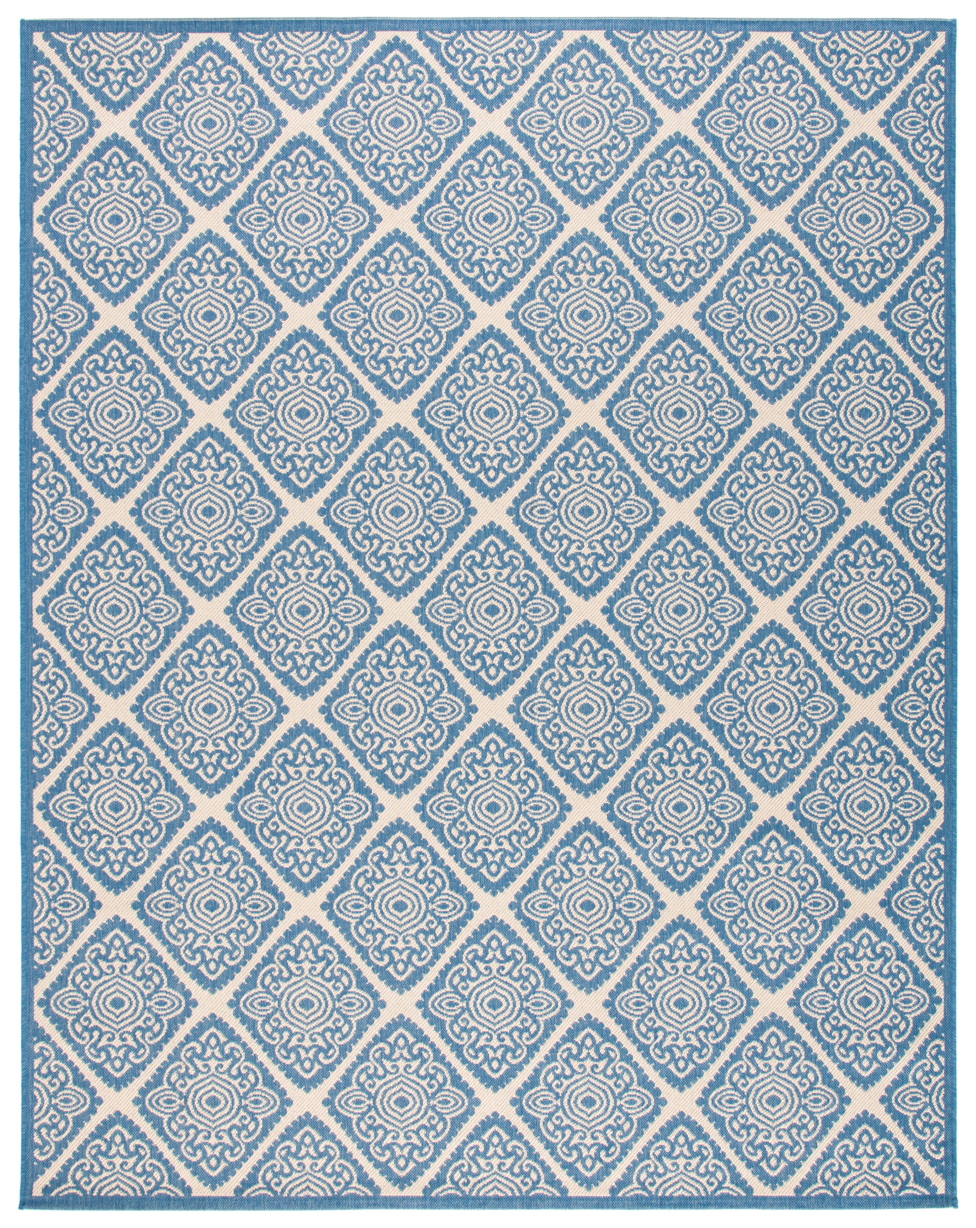 Safavieh Beach House Bhs132N Cream/Blue Area Rug