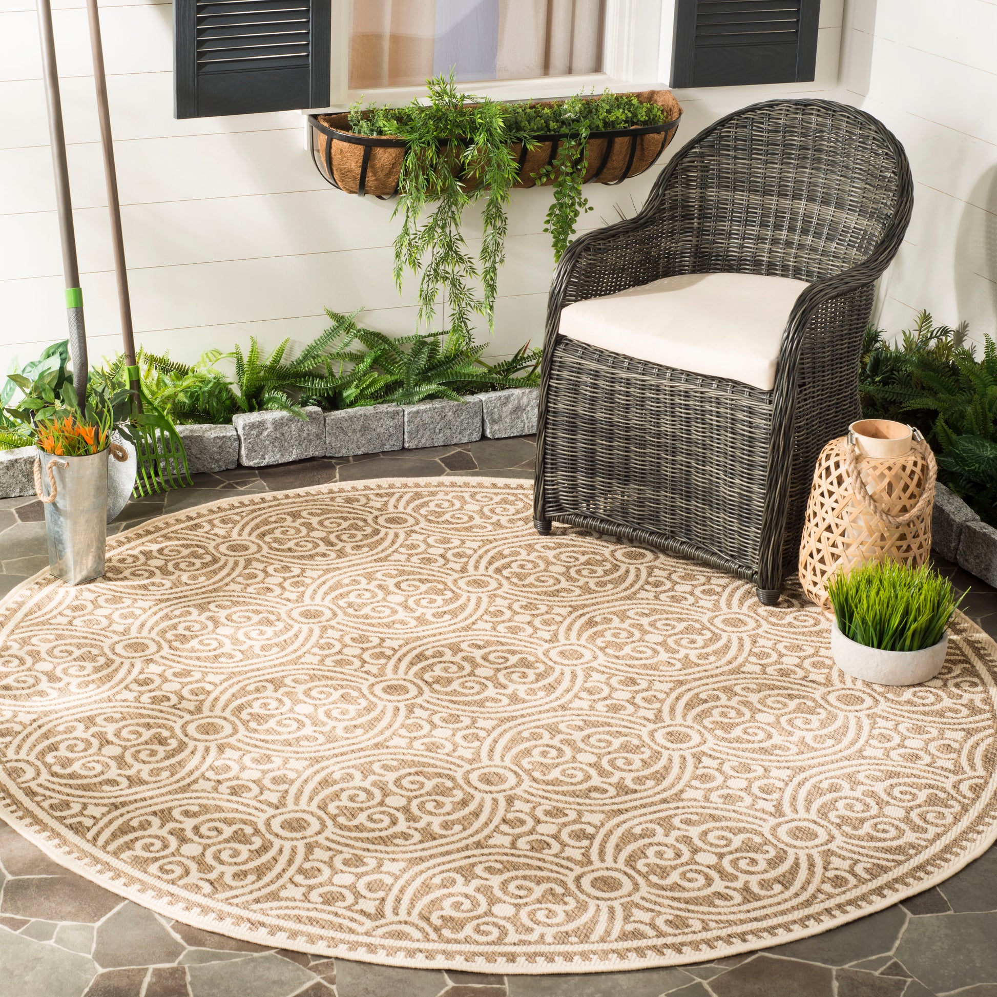 Safavieh Beach House Bhs134C Cream/Beige Area Rug