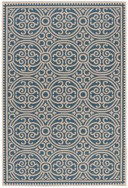 Safavieh Beach House Bhs134N Cream/Blue Area Rug