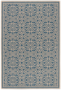 Safavieh Beach House Bhs134N Cream/Blue Area Rug