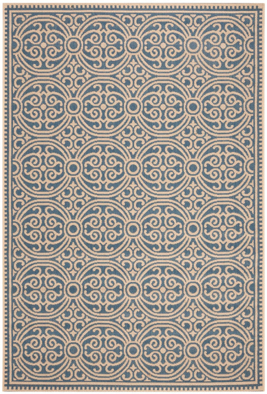 Safavieh Beach House Bhs134N Cream/Blue Area Rug