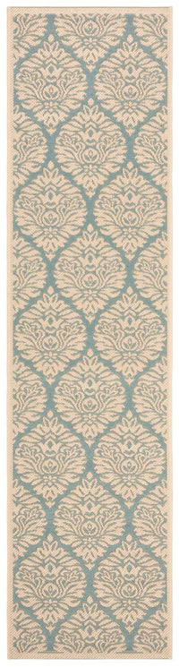 Safavieh Beach House Bhs135K Aqua/Cream Area Rug