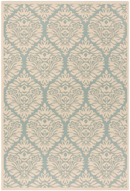 Safavieh Beach House Bhs135K Aqua/Cream Area Rug