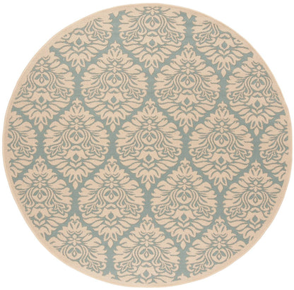 Safavieh Beach House Bhs135K Aqua/Cream Area Rug