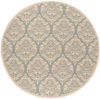 Safavieh Beach House Bhs135K Aqua/Cream Area Rug