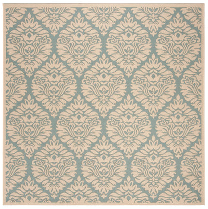 Safavieh Beach House Bhs135K Aqua/Cream Area Rug