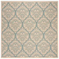 Safavieh Beach House Bhs135K Aqua/Cream Area Rug