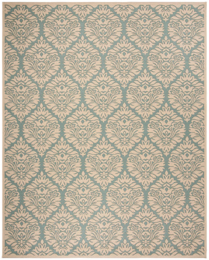 Safavieh Beach House Bhs135K Aqua/Cream Area Rug