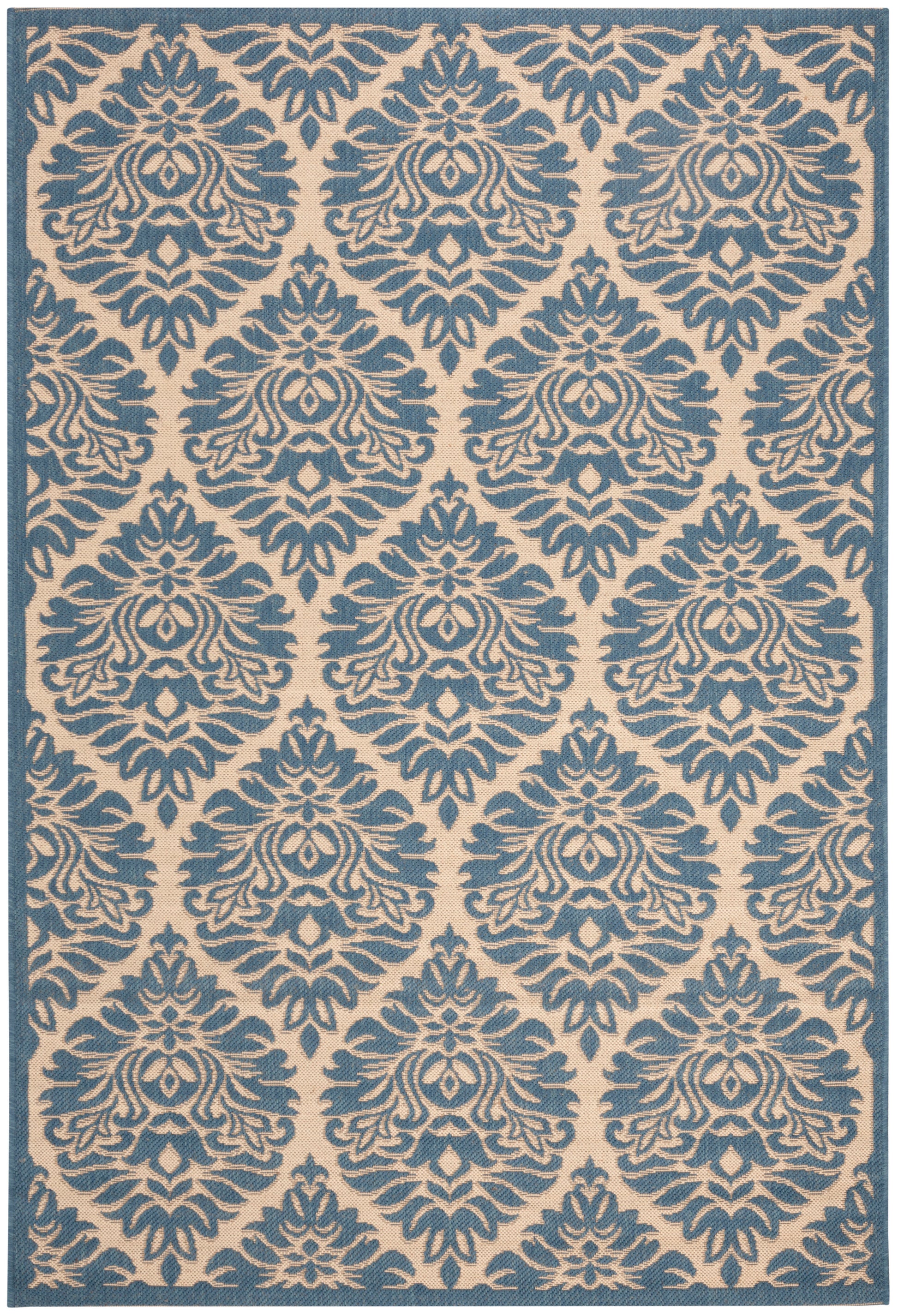 Safavieh Beach House Bhs135N Cream/Blue Area Rug