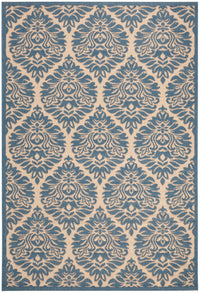 Safavieh Beach House Bhs135N Cream/Blue Area Rug