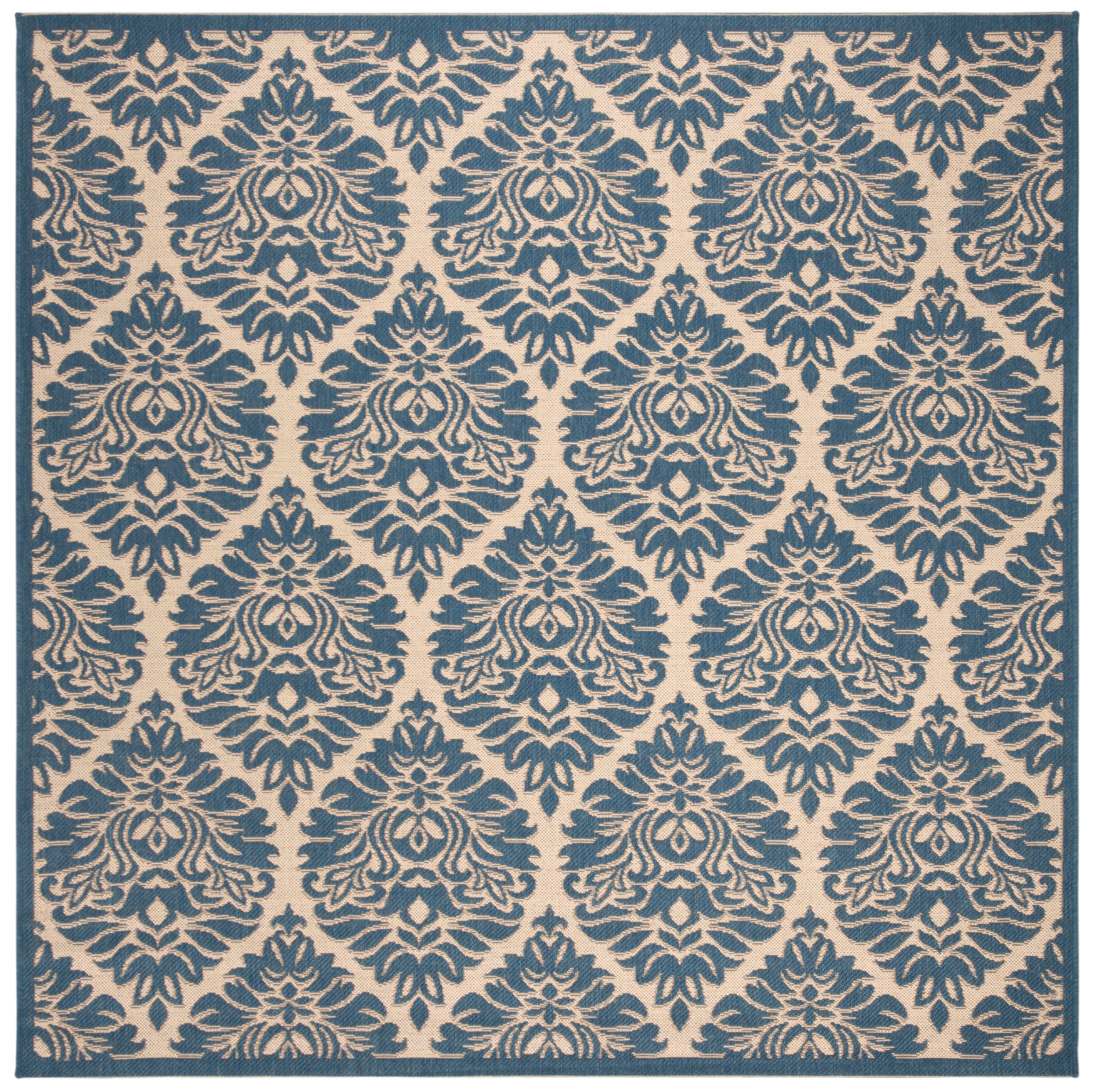 Safavieh Beach House Bhs135N Cream/Blue Area Rug