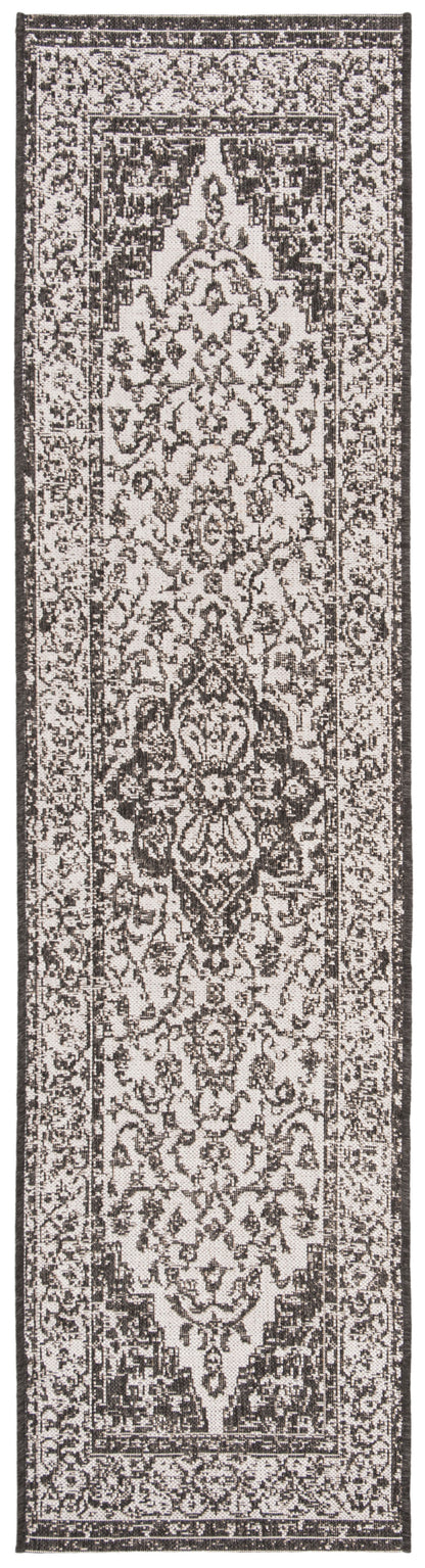 Safavieh Beach House Bhs137A Light Grey/Charcoal Area Rug