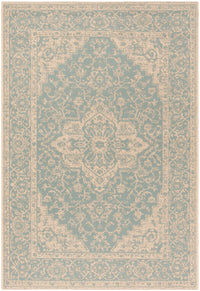 Safavieh Beach House Bhs137K Aqua/Cream Area Rug