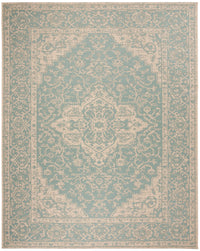 Safavieh Beach House Bhs137K Aqua/Cream Area Rug