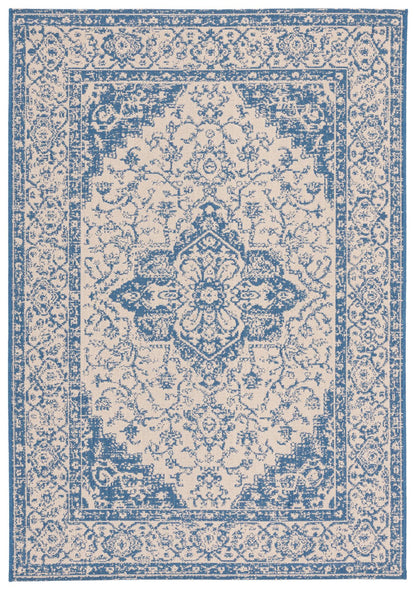 Safavieh Beach House Bhs137N Cream/Blue Area Rug