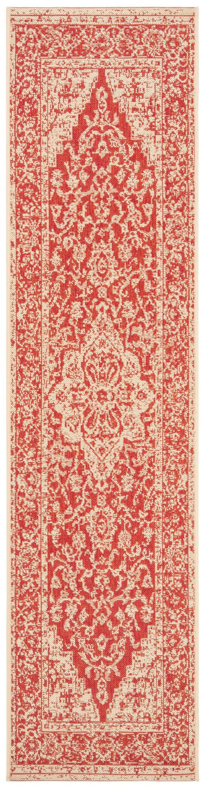 Safavieh Beach House Bhs137Q Red/Creme Area Rug