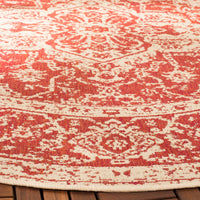 Safavieh Beach House Bhs137Q Red/Creme Area Rug