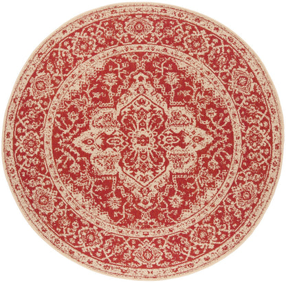 Safavieh Beach House Bhs137Q Red/Creme Area Rug