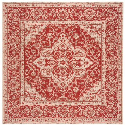 Safavieh Beach House Bhs137Q Red/Creme Area Rug