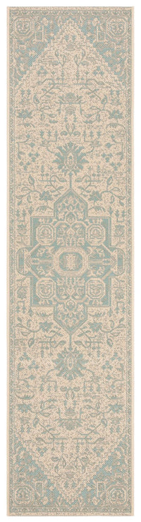 Safavieh Beach House Bhs138K Aqua/Cream Area Rug