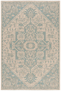 Safavieh Beach House Bhs138K Aqua/Cream Area Rug