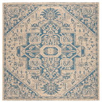 Safavieh Beach House Bhs138M Blue/Creme Area Rug