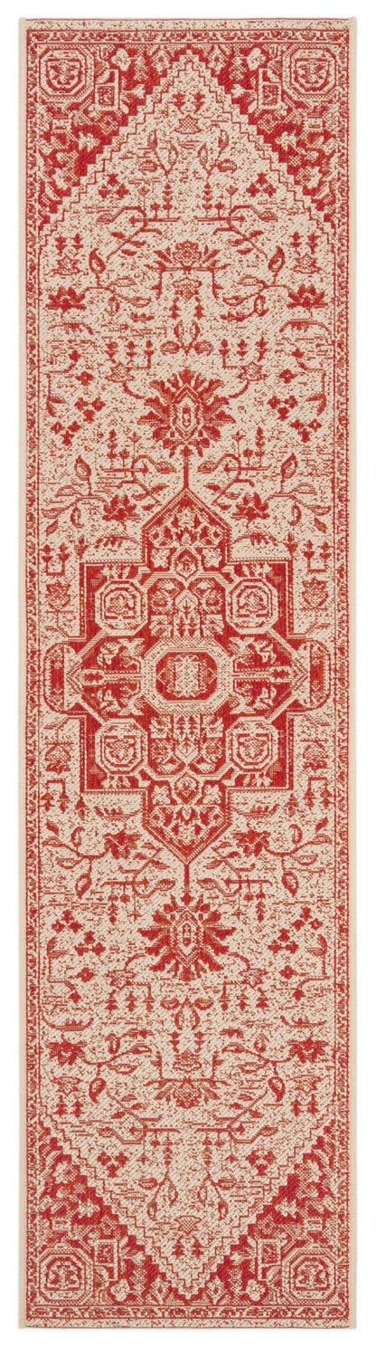 Safavieh Beach House Bhs138Q Red/Creme Area Rug