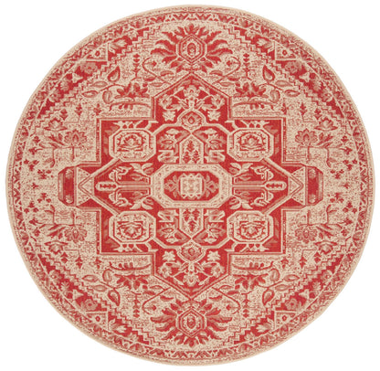 Safavieh Beach House Bhs138Q Red/Creme Area Rug