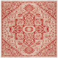 Safavieh Beach House Bhs138Q Red/Creme Area Rug