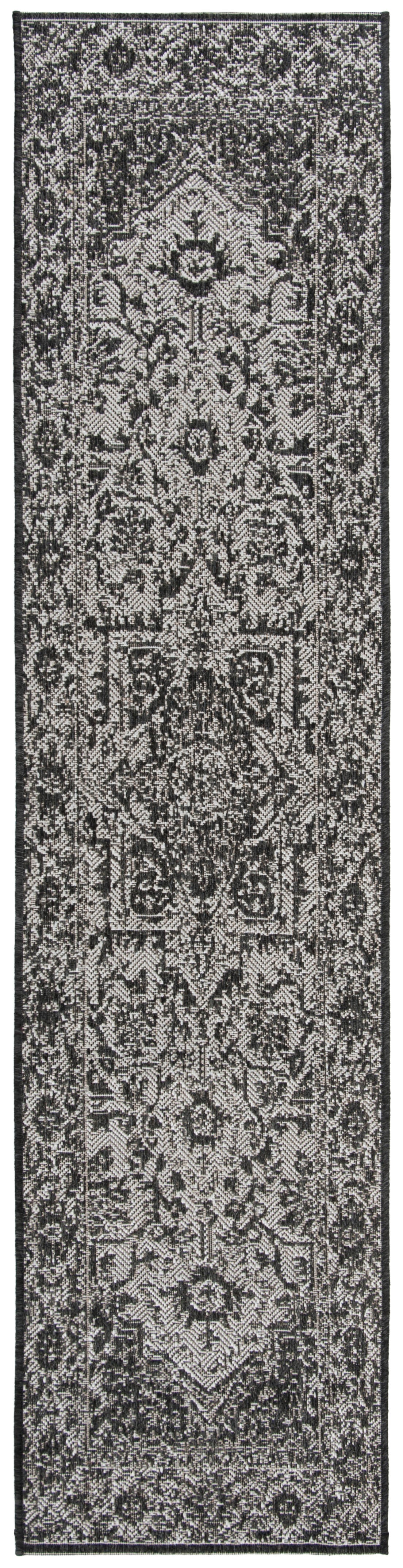 Safavieh Beach House Bhs139A Light Grey/Charcoal Area Rug