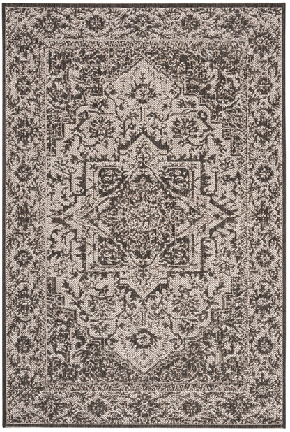 Safavieh Beach House Bhs139A Light Grey/Charcoal Area Rug